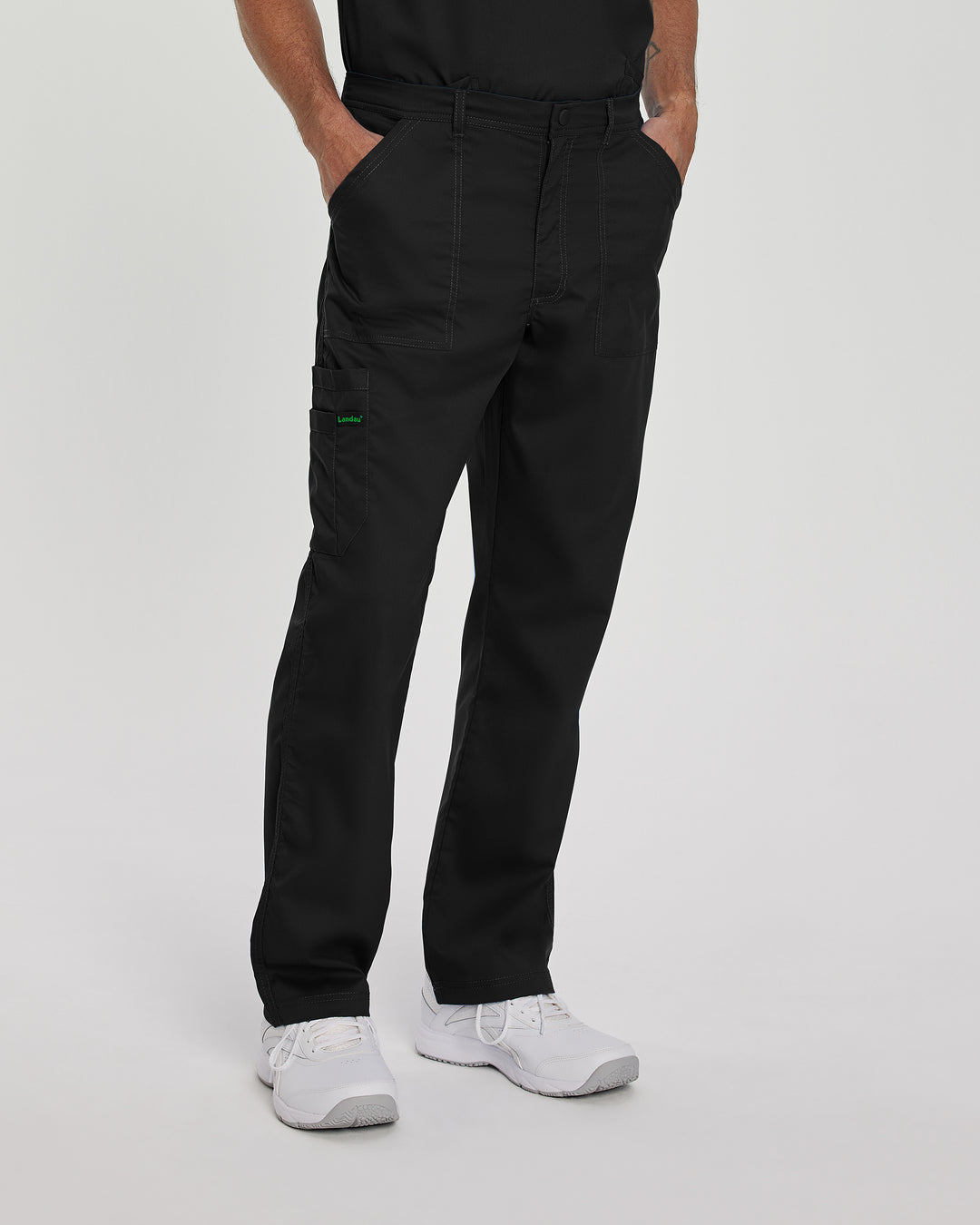 Landau ProFlex Men's Straight-Leg Cargo Scrub Pants  - Short