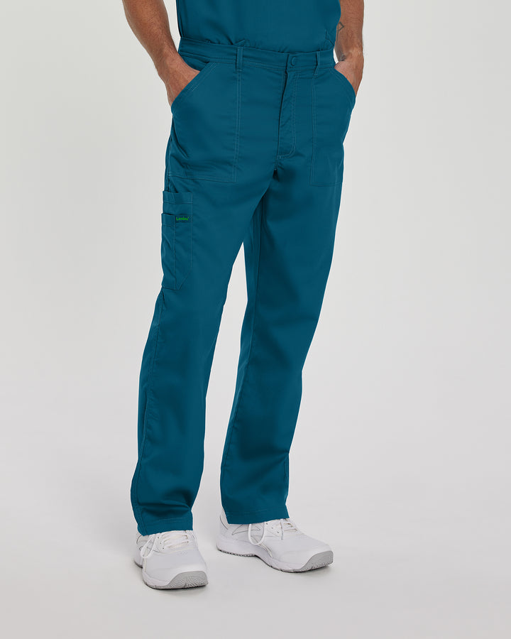 Landau ProFlex Men's Straight-Leg Cargo Scrub Pants  - Short