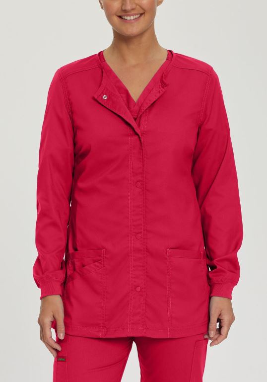 Landau Proflex Women's Warm-Up Scrub Jacket 2