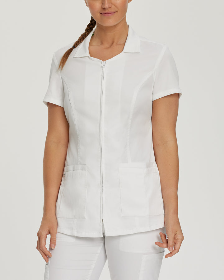 Landau ProFlex Women's 5-Pocket Notch Collar Scrub Top