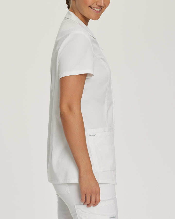 Landau ProFlex Women's 5-Pocket Notch Collar Scrub Top