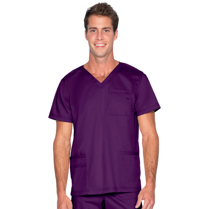 Landau ProFlex Men's 4-Pocket V-Neck Scrub Top