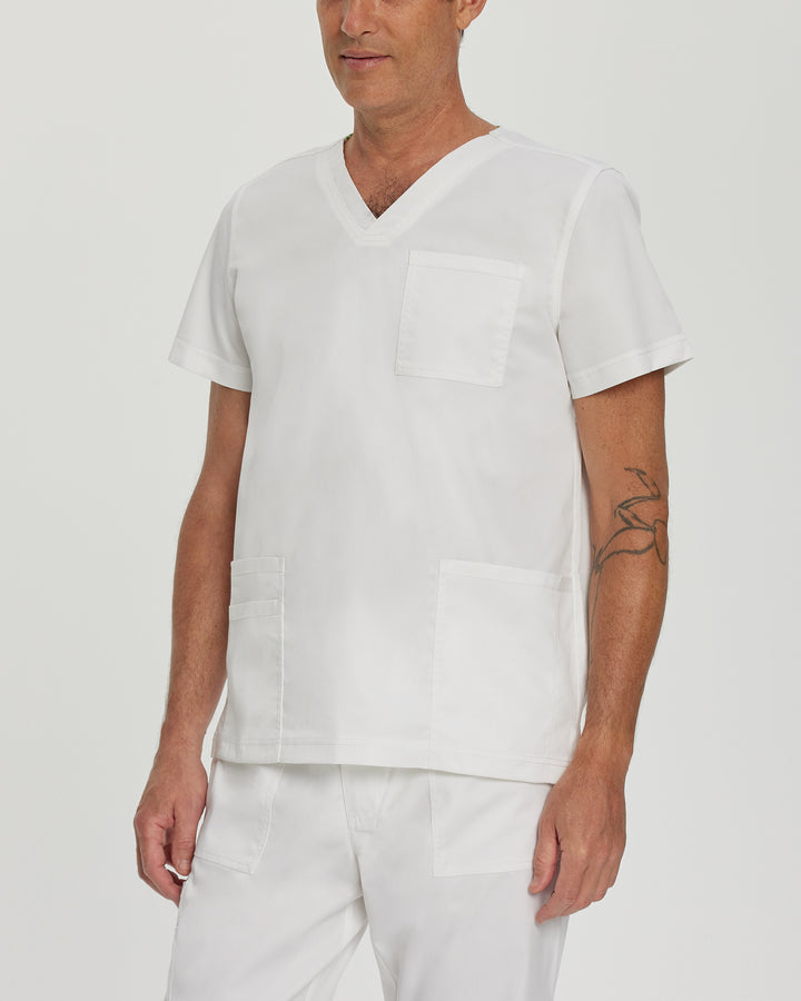 Landau ProFlex Men's 4-Pocket V-Neck Scrub Top