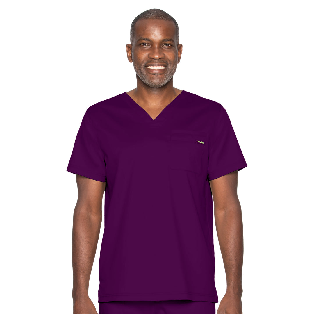 Landau ProFlex Unisex 2-Pocket V-Neck Scrub Top