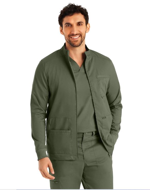 Landau ProFlex Men's 4-Pocket Scrub Jacket