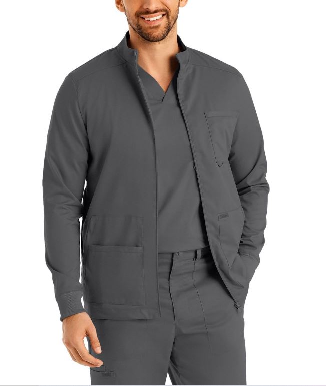 Landau ProFlex Men's 4-Pocket Scrub Jacket