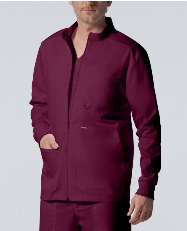 Landau ProFlex Men's 4-Pocket Scrub Jacket