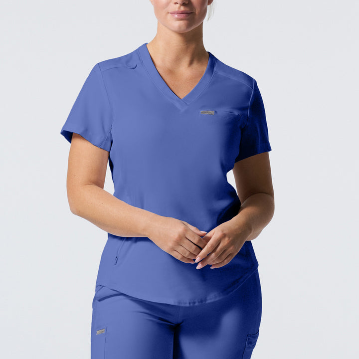 Landau Forward Women's 2-Pocket V-Neck Scrub Top