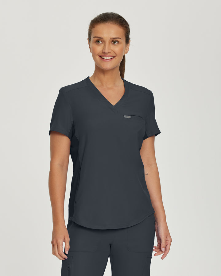 Landau Forward Women's 2-Pocket V-Neck Scrub Top