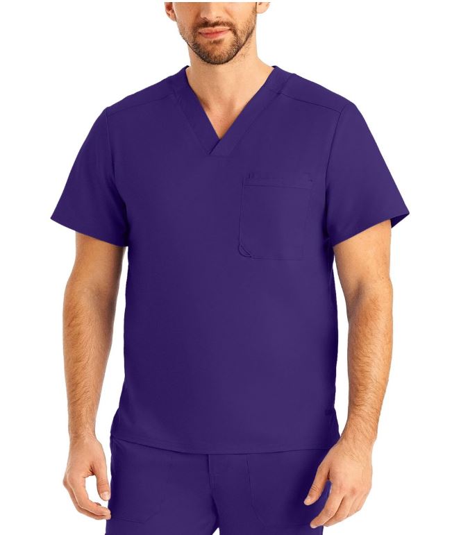 Landau ProFlex Men's 2-Pocket V-Neck Scrub Top