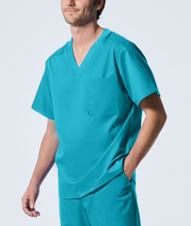 Landau ProFlex Men's 2-Pocket V-Neck Scrub Top