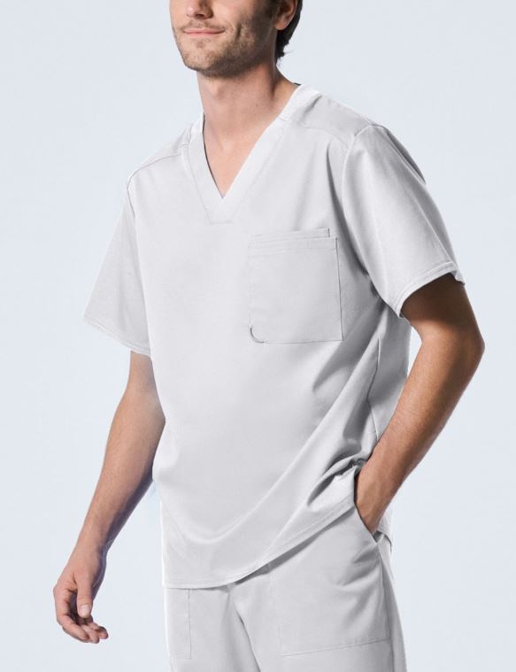 Landau ProFlex Men's 2-Pocket V-Neck Scrub Top 2