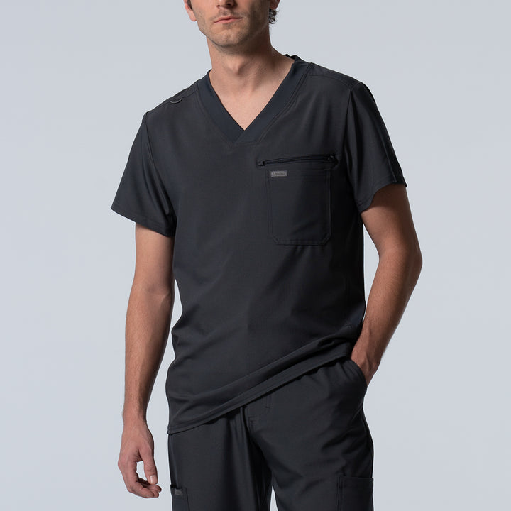 Landau Forward Men's 2-Pocket V-Neck Scrub Top