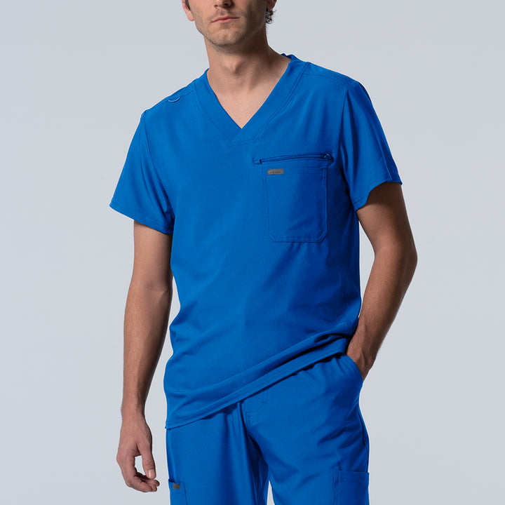 Landau Forward Men's 2-Pocket V-Neck Scrub Top