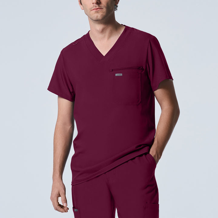 Landau Forward Men's 2-Pocket V-Neck Scrub Top