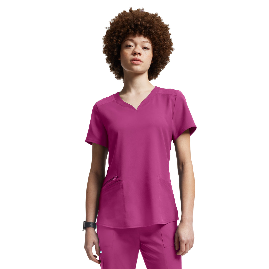 White Cross VIBE Women's 3-Pocket V-Neck Scrub Top