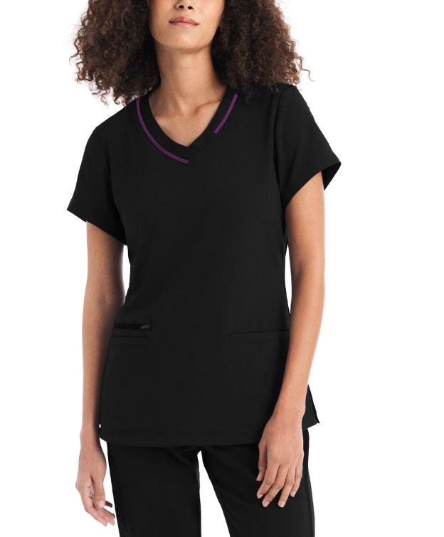 White Cross CRFT Women's 3-Pocket V-Neck Scrub Top