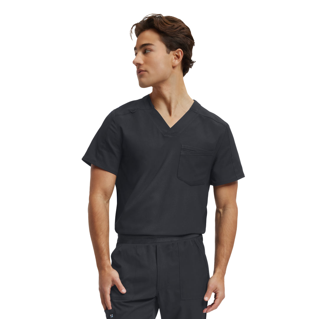 White Cross VIBE Men's 2-Pocket V-Neck Scrub Top