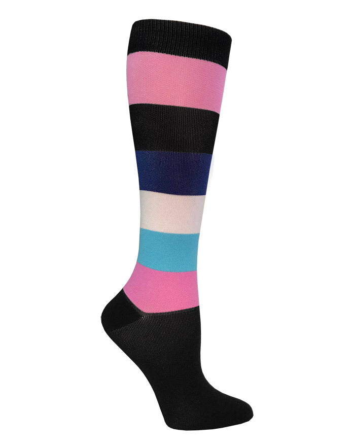 12" Premium Knit Compression Socks - Block Party