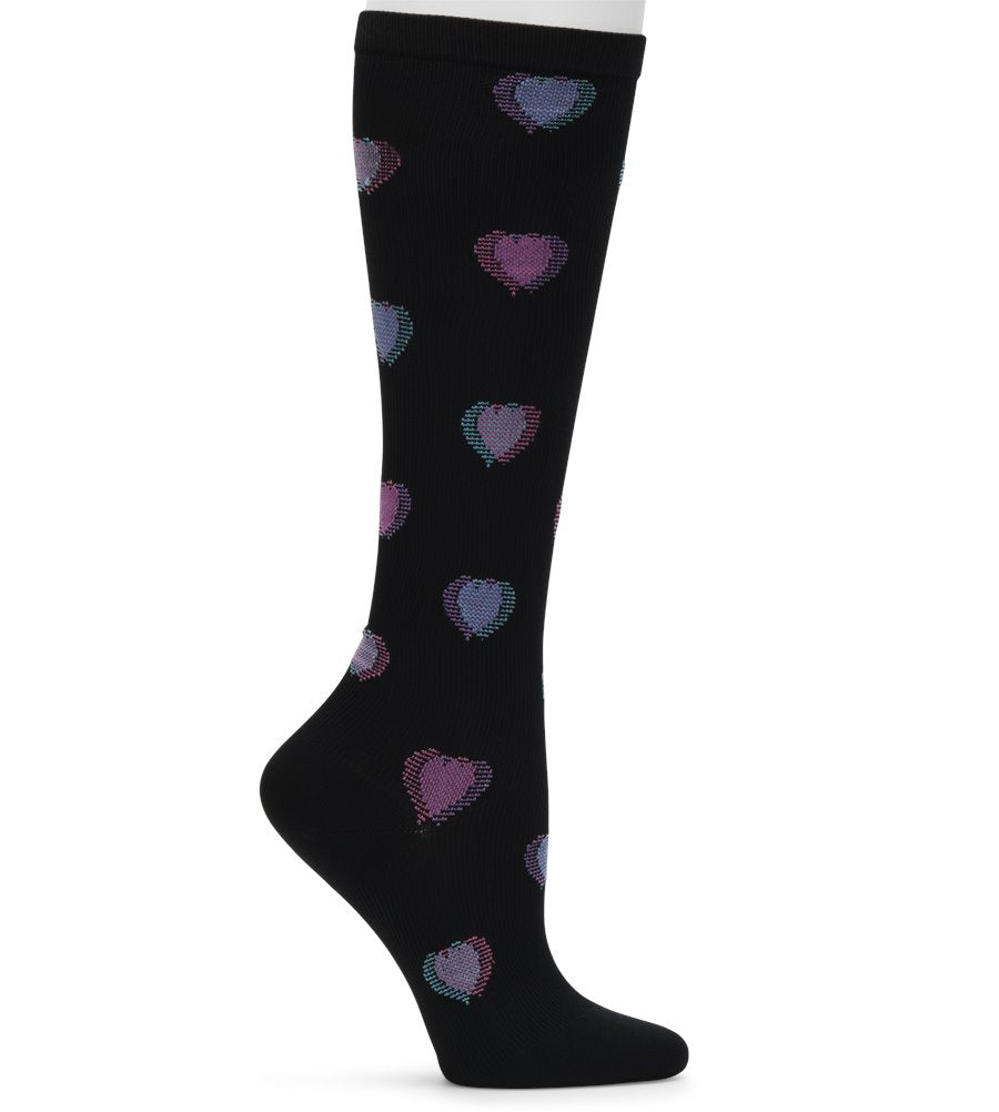 Compression Socks Heart Fusion Black