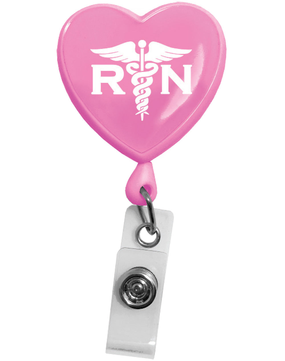 Retracteze™ ID Holder - RN Heart on Pink